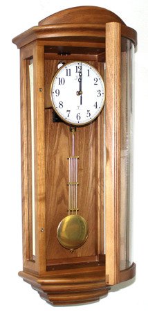 Zegar JVD ścienny drewniany DCF77 kurant NR2220.11