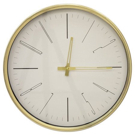 Zegar ścienny metalowy nowoczesny złoty elegancki  średni 103755